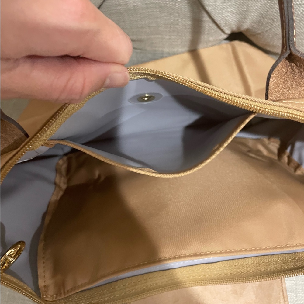 Longchamp Le pliage small tote bag in fawn - Picture 8 of 9